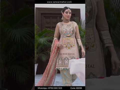 Hand Embroidered Pure Maysuri Suit Size 48