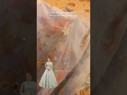 Sea Green Wedding & Bridal Lehenga Choli / Anarkali Maxi