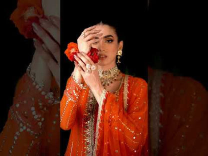 Hand Embroidered Pure Chiffon Suit