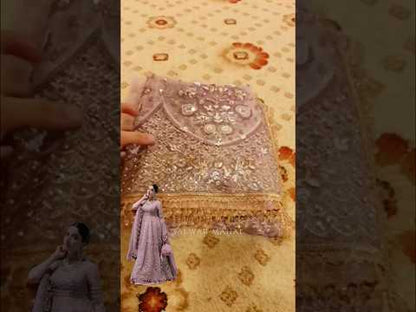 Tea Pink Handmade Lenega Choli / Anarkali Maxi