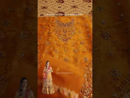 Mustard Handmade Bridal Gharara