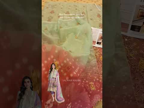 Pastel Color Chiffon Handmade Suit