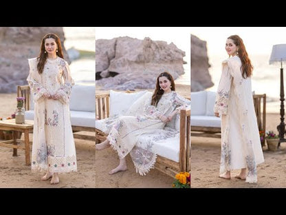 Beige Chikankari Lawn Suit