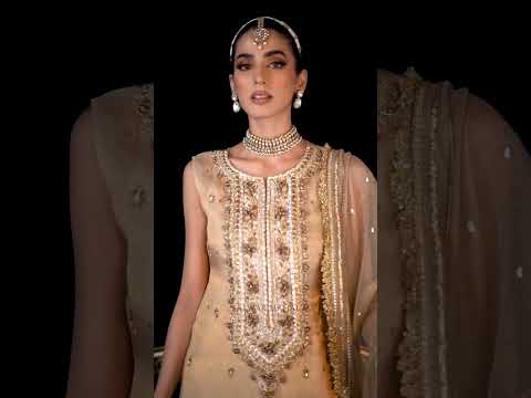 Skin Gold Hand Embroidered Pure Maysuri Suit