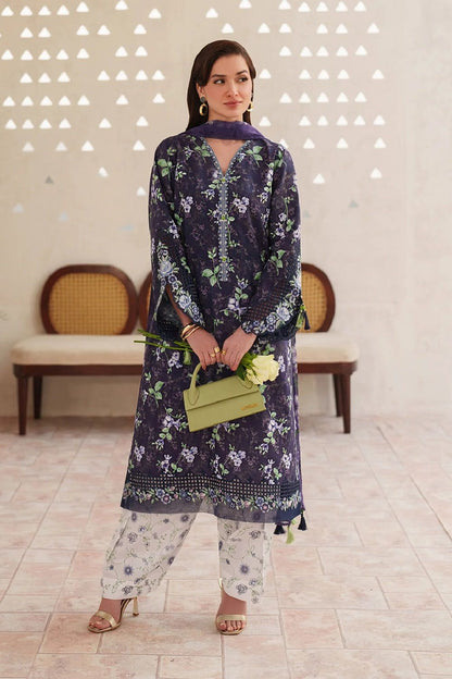 Printed Embroidered Lawn Salwar Suit Online in Dubai UAE Abudhabi Ajman Sharjah