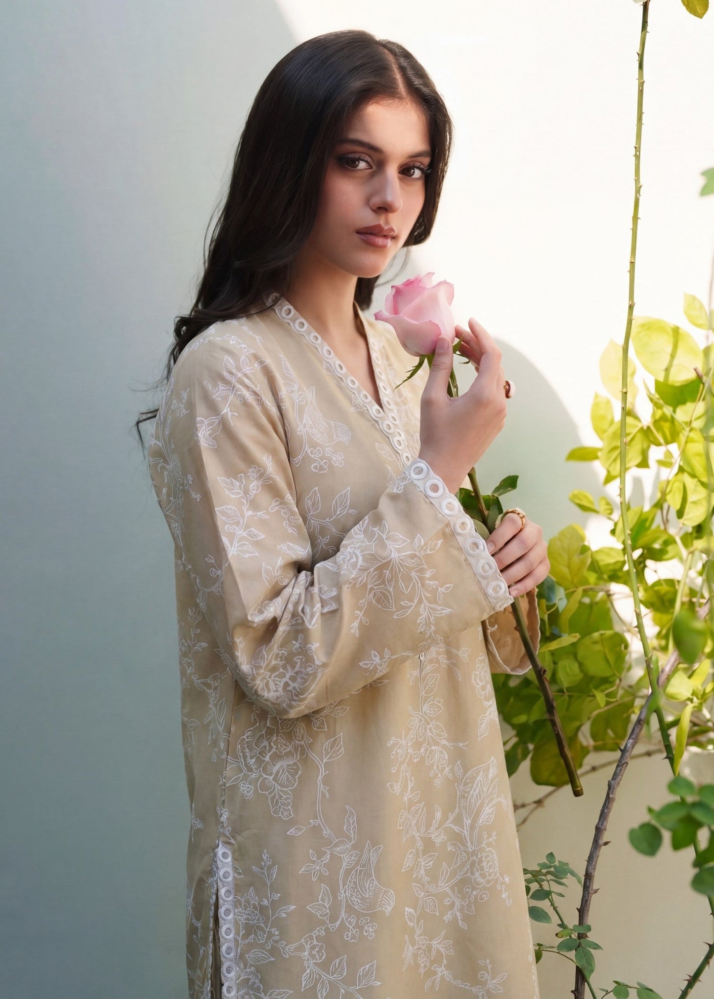 Printed Lawn Kurta Set for Women Online in Dubai UAE Abudhabi Ajman Sharjah