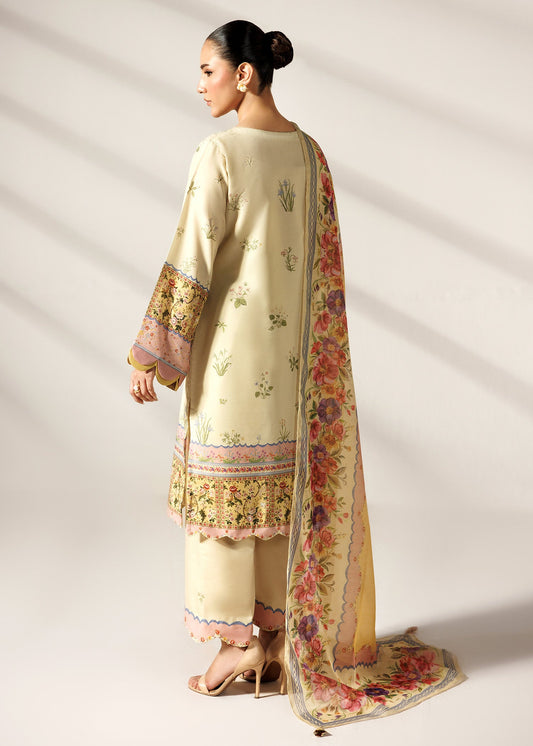 Printed Lemon Silk Finish Lawn Kurta Pajama Online in Dubai DXB UAE Abudhabi Meena Bazaar
