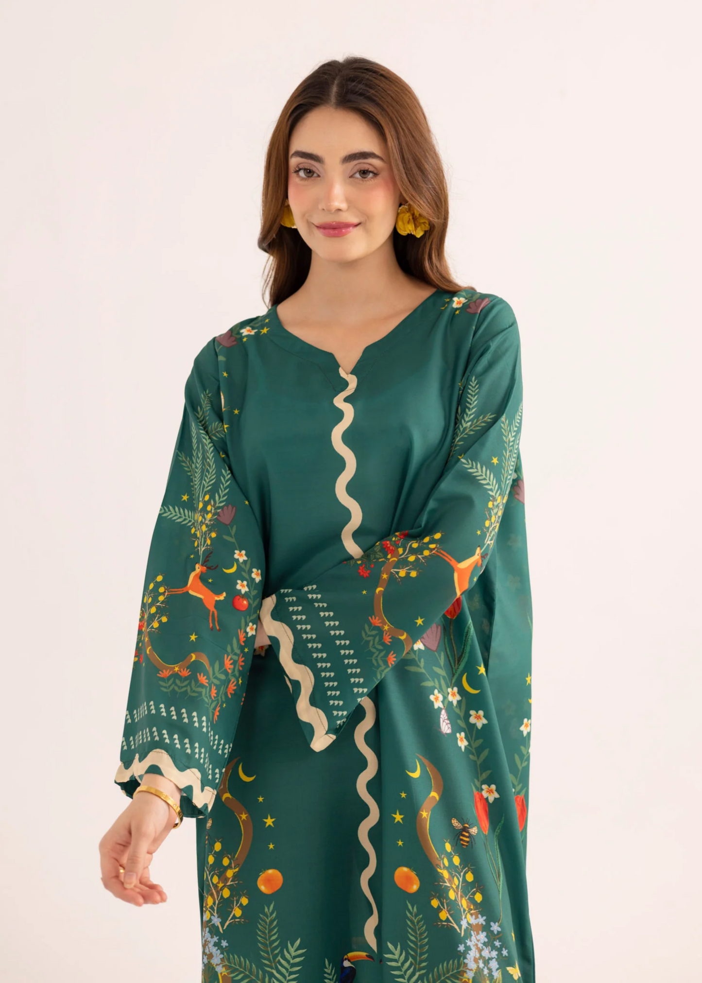 Printed Summer Kaftan for Women Online in KSA Riyadh Saudi Arabia Oman Bahrain Qatar