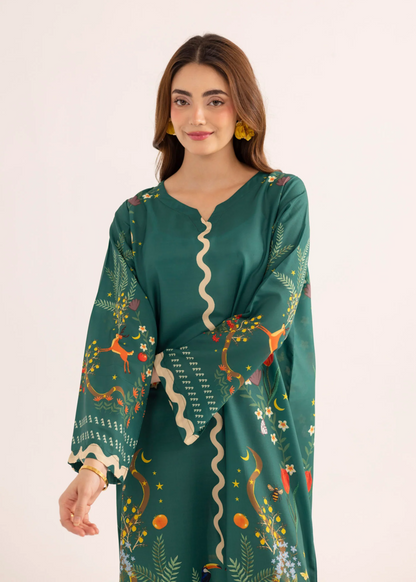 Printed Summer Kaftan for Women Online in KSA Riyadh Saudi Arabia Oman Bahrain Qatar