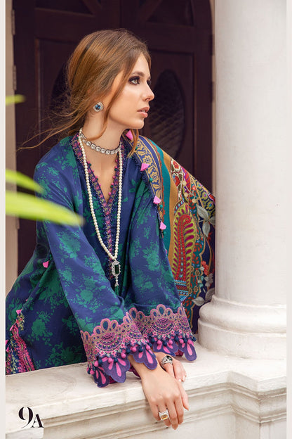 Fall Pure Lawn Suit with Chiffon Dupatta