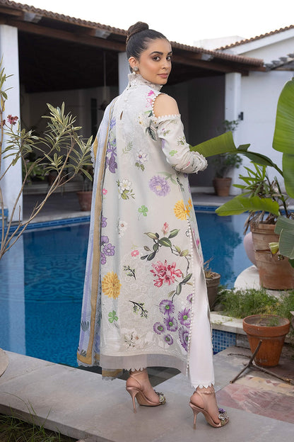 Pure Lawn Suit with Chiffon Dupatta