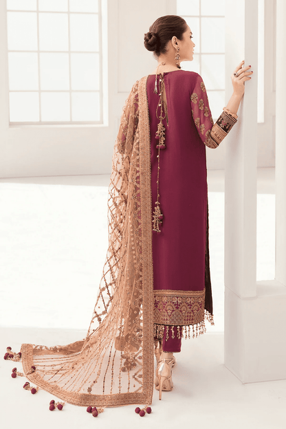 Embroidered Pure Chiffon Suit