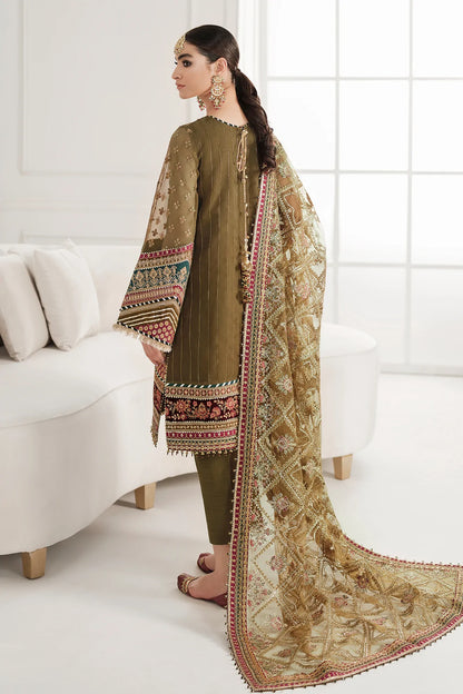 Forest Green Pure Chiffon Suit