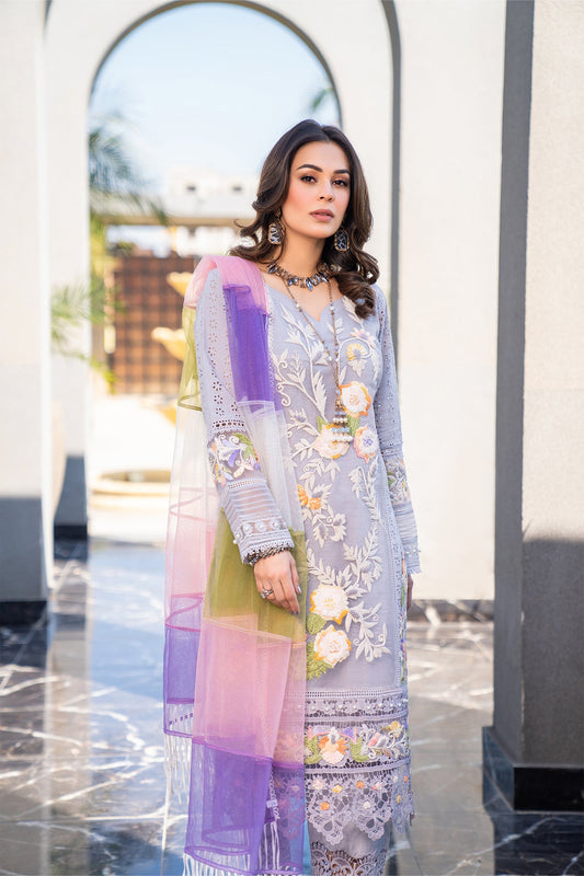 Readymade Pure Cotton Chikankari Suit