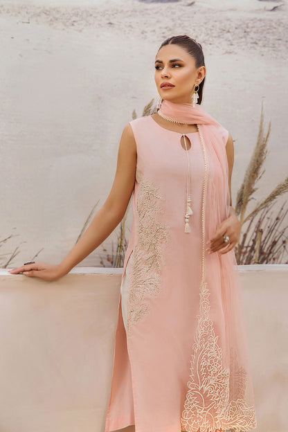 Readymade Pure Cotton Embroidered Kurta Set with Dupatta