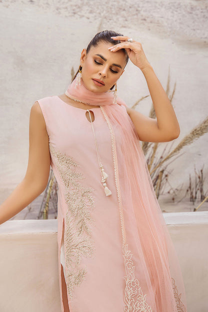 Readymade Pure Cotton Embroidered Kurta Set with Dupatta