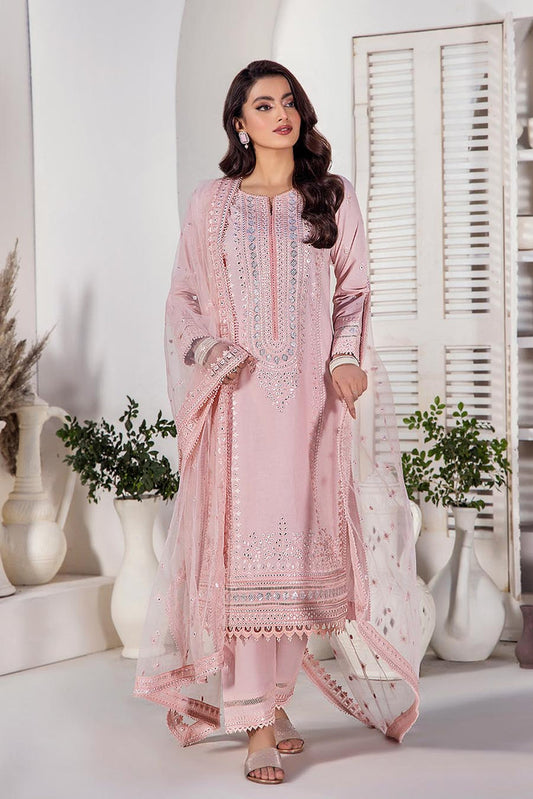 Readymade Pure Cotton Chikankari Suit