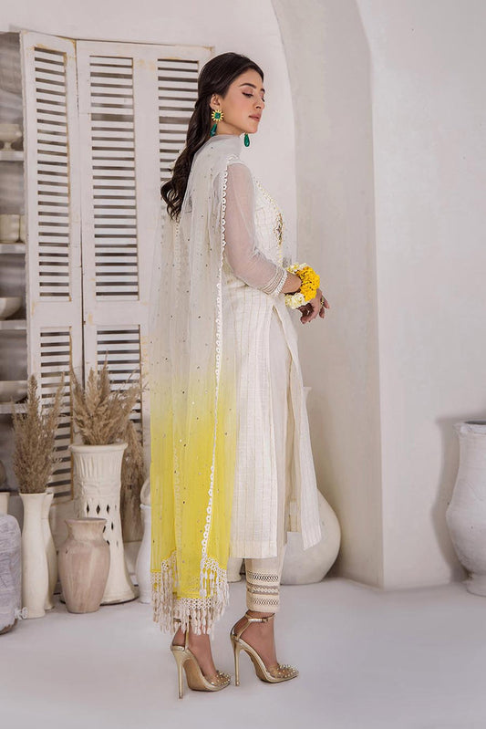 Hand Embroidered Pure Khaadi Cotton Suit