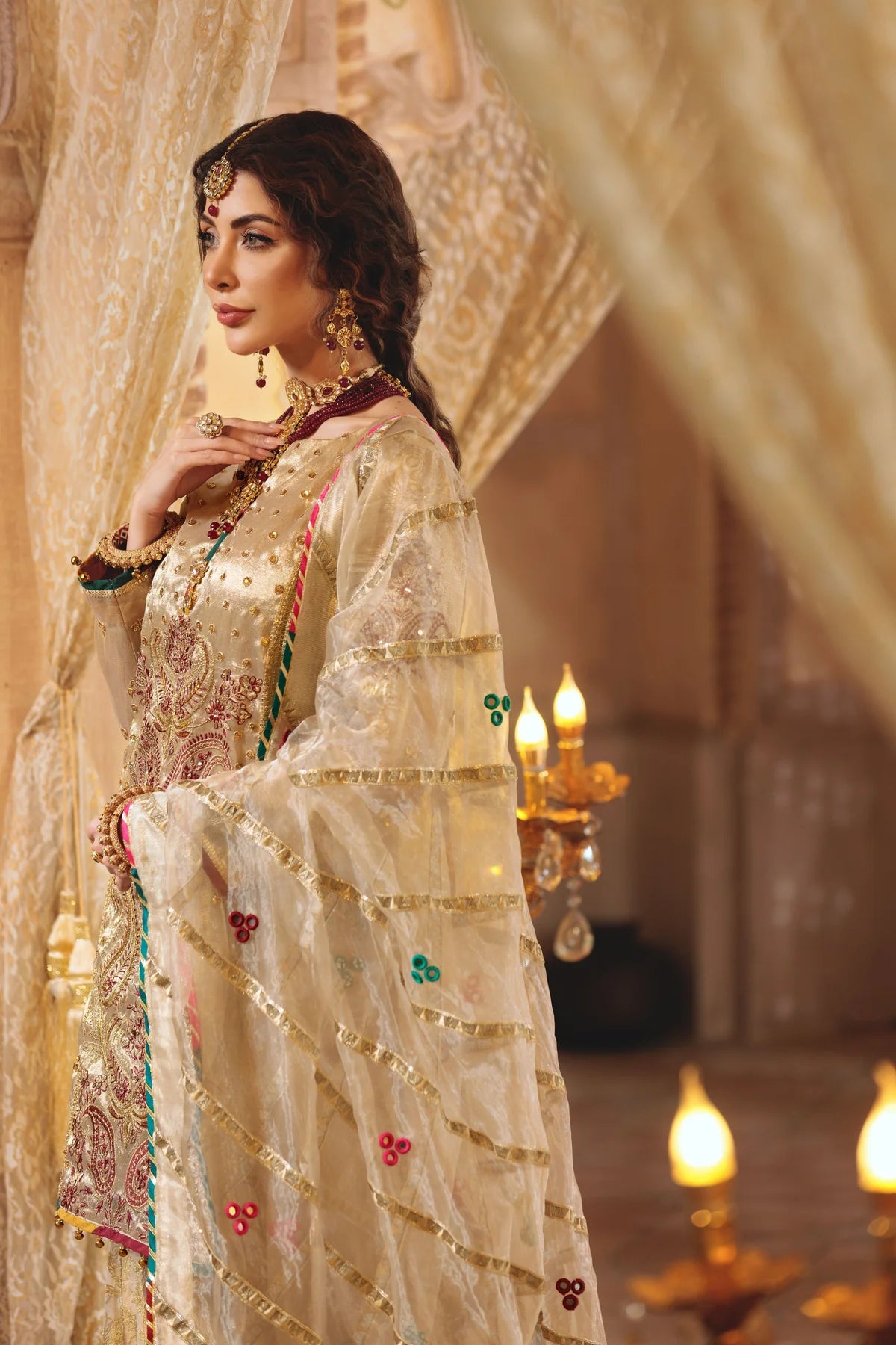 Gold Maysuri Gharara (Made-to-Order)