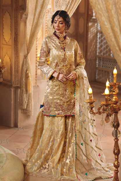 Gold Maysuri Gharara (Made-to-Order)