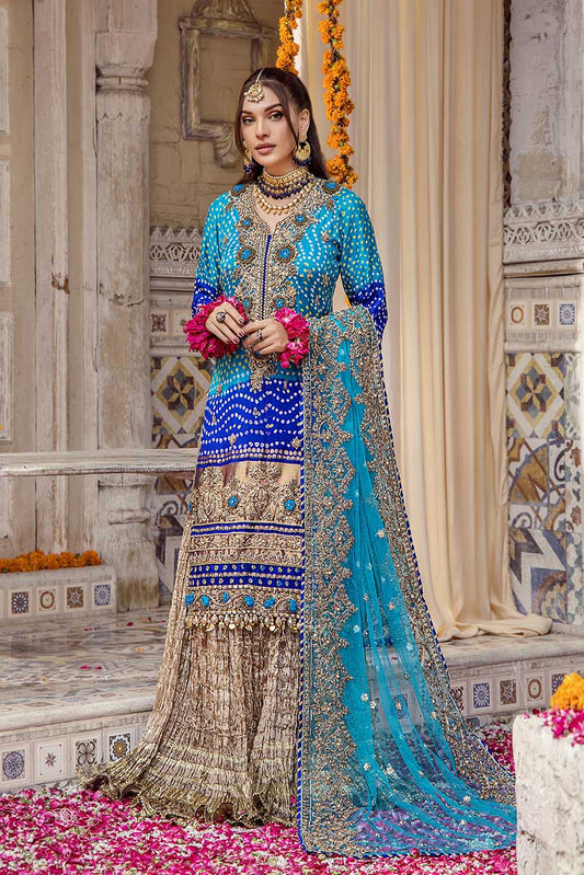 Readymade Turquoise Pure Silk Sharara