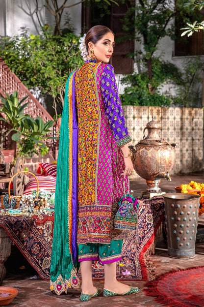 Readymade Hand Embroidered Pure Silk Pret