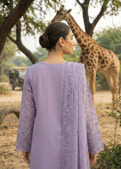 Purple Ash Embroidered Lawn Pakistani Designer Suit Online in Sri Lanka India Australia