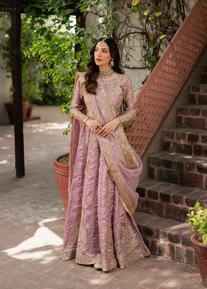 Purple Ash Embroidered Lehenga Suit for Formal Events Online in Dubai DXB UAE Abudhabi Meena Bazaar