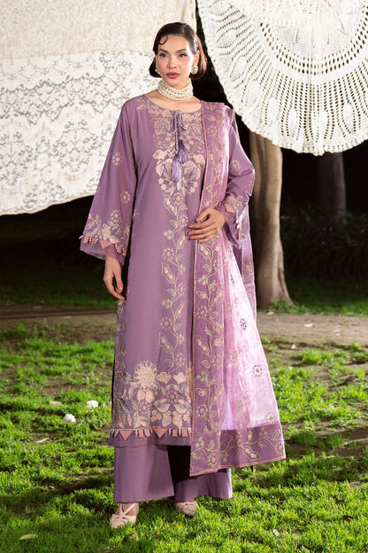 Purple Ash Lawn Straight Cut Kurta Suit Online in Dubai UAE Abudhabi Ajman Sharjah