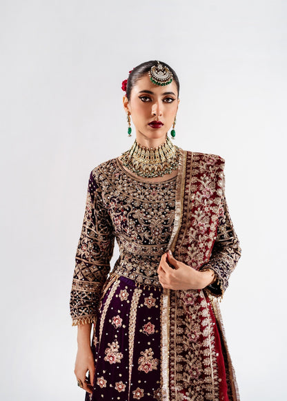 Purple Embellished Chiffon Lehenga Choli Online in Sri Lanka India Australia