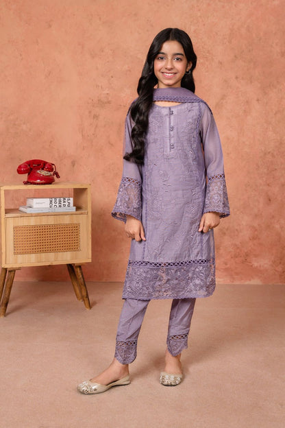 Purple Embroidered Cotton Silk Long Kurta Online in Dubai UAE Abudhabi Ajman Sharjah