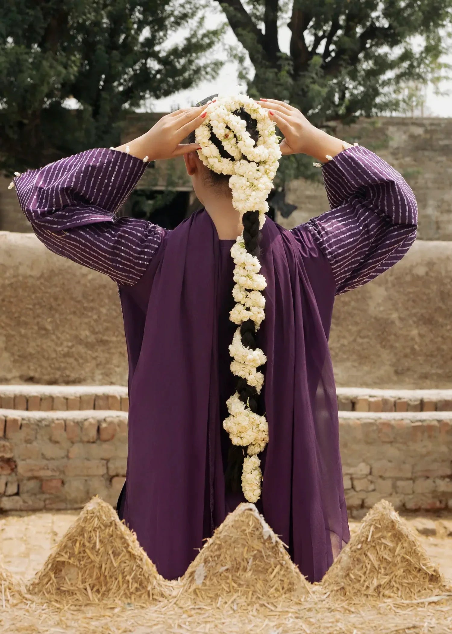 Purple Heart Designer Lawn Suit for Women Online in Dubai UAE Abudhabi Ajman Sharjah