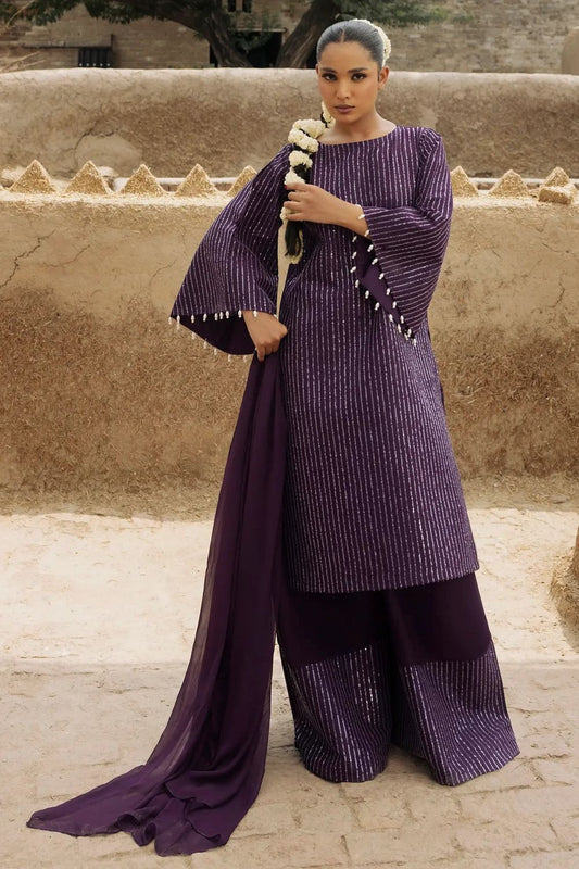 Purple Heart Embroidered Lawn Cotton Suit Online in Dubai UAE Abudhabi Ajman Sharjah