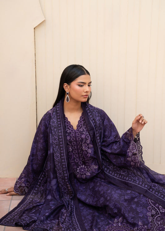 Purple Heart Khaddar Designer Salwar Kameez Daily Wear Online in Dubai DXB UAE Abudhabi Meena Bazaar
