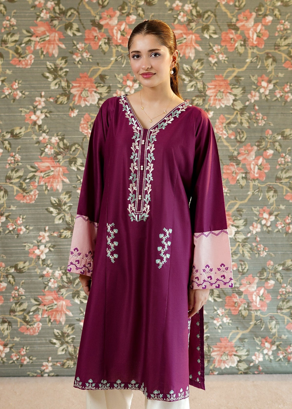 Purple Lawn Kurta Online in UK USA Canada