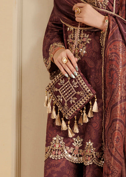Purple Leather Potli Bag Online in Sri Lanka India Australia