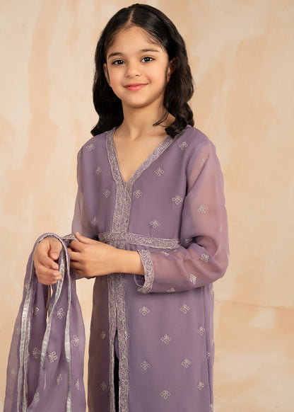 Purple Raw Silk Chiffon Salwar Suit Online in Sri Lanka India Australia
