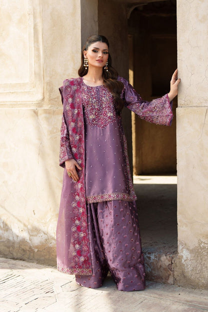 Purple Silk Straight Cut Kurta Wedding Guest Wear Online in Dubai UAE Abudhabi Ajman Sharjah