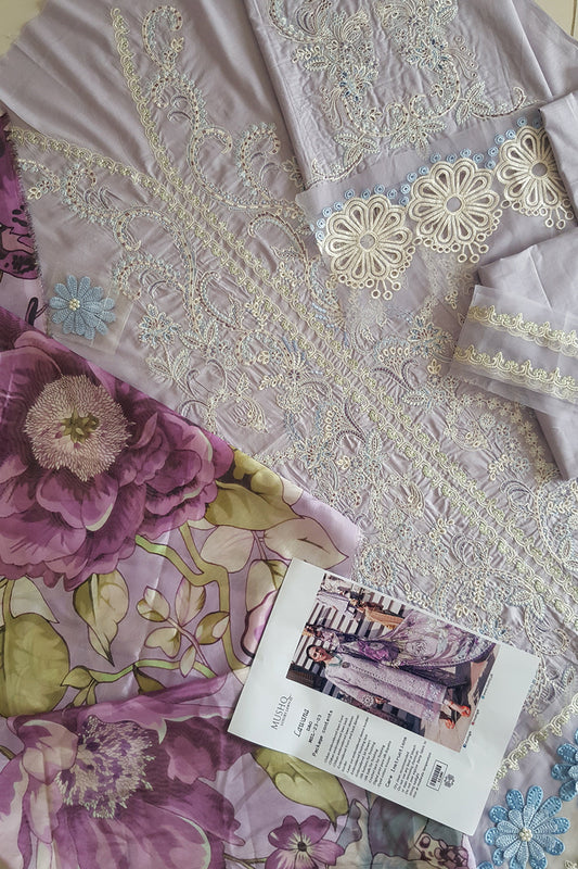 Lavender Purple Chikankari Lawn Suit