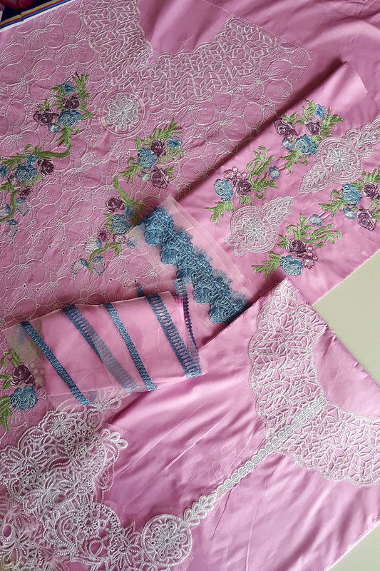 Lilac Chikankari Lawn Suit