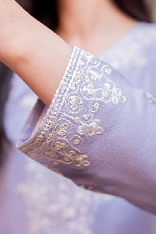 Lilac Kurta with Straight Pants