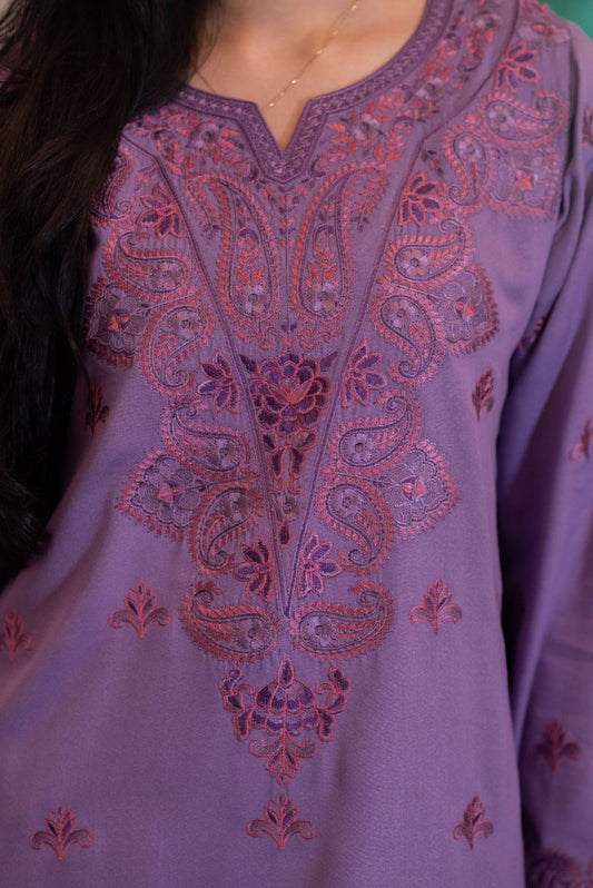 Lilac Kurta with Straight Pants