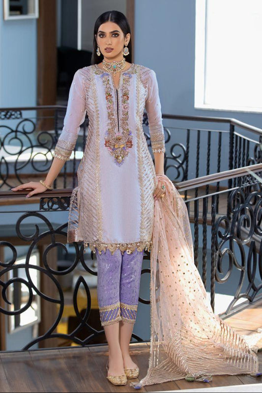 Hand Embroidered Pure Maysuri Suit