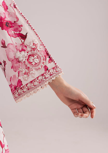Raspberry Pink Embroidered Lawn Summer Wear Online in Dubai DXB UAE Abudhabi Meena Bazaar