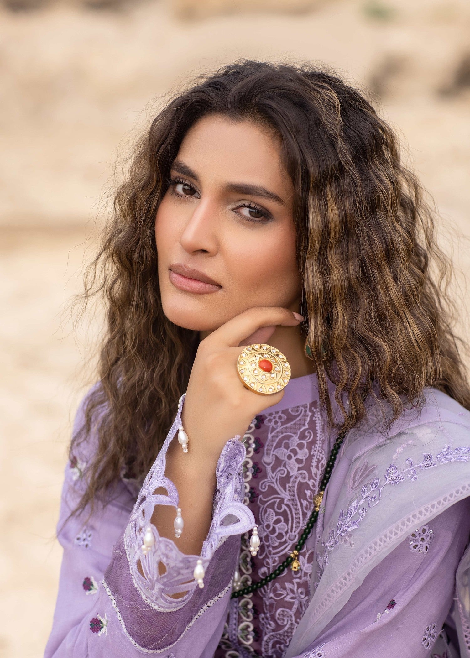 Raw Silk Embroidered 3 Piece Partywear Suit Online in Sri Lanka India Australia