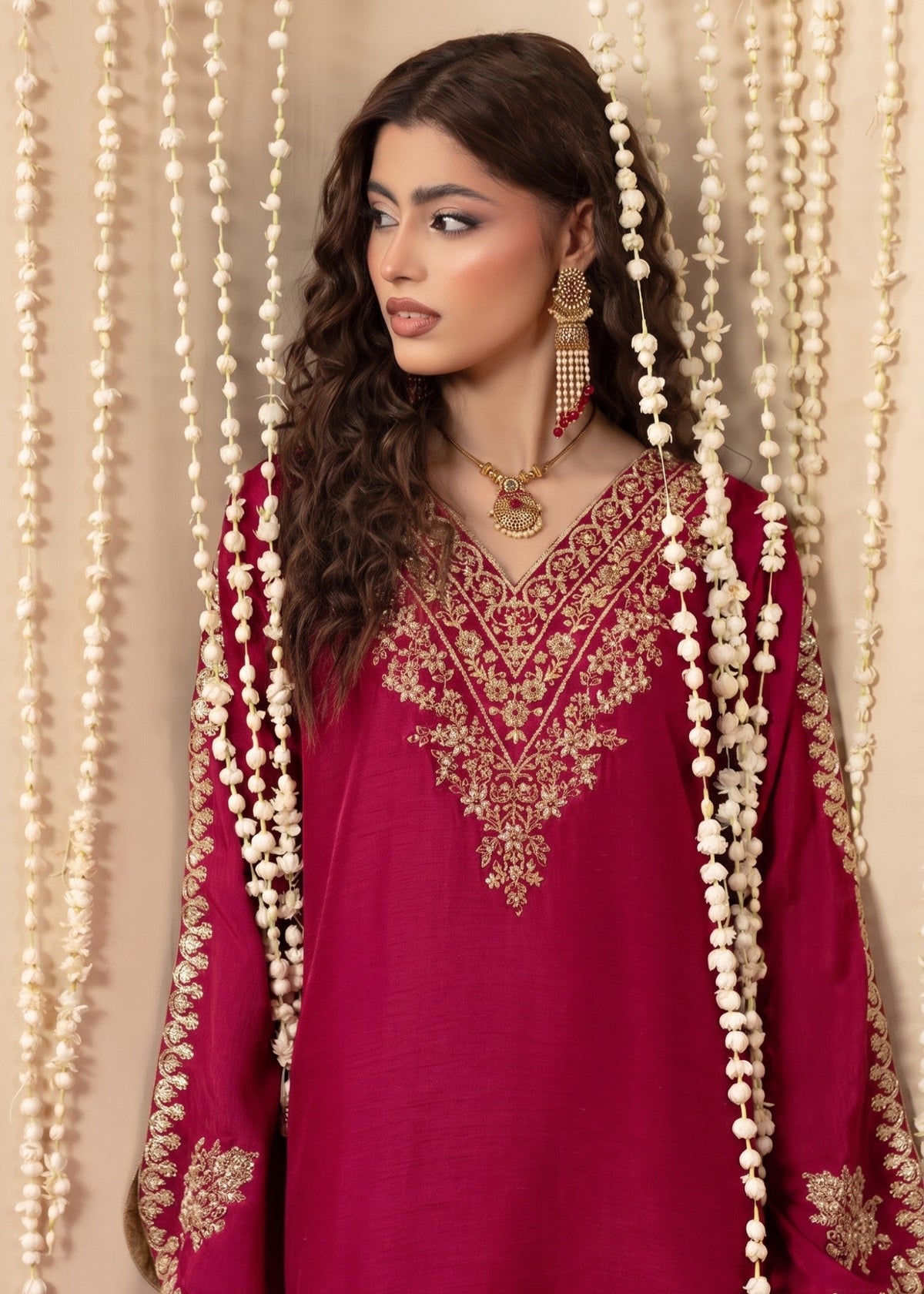 Raw Silk Kaftan with Dupatta for Party Online in Dubai DXB UAE Abudhabi Meena Bazaar