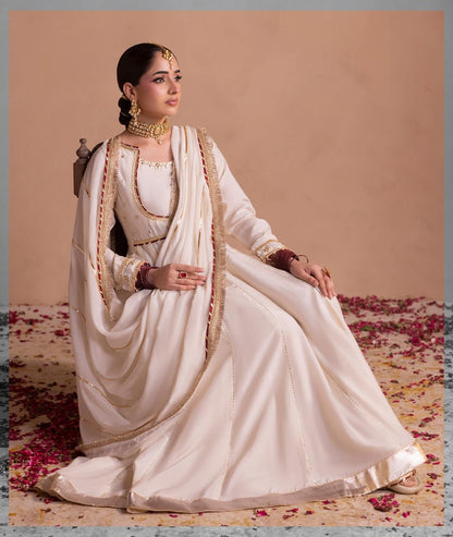 Raw Silk Maxi with Flapper Trousers Online in Dubai DXB UAE Abudhabi Meena Bazaar