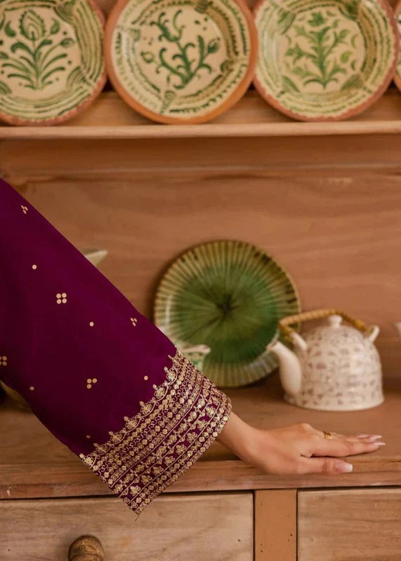 Ready to wear Magenta Haze Cotton Suit Online in Sri Lanka India Australia