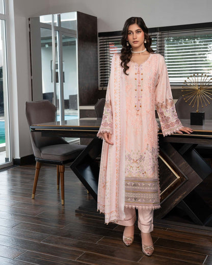 Ready to Wear Peach Dhanak Pakistani Suit Online in Sri Lanka India Australia