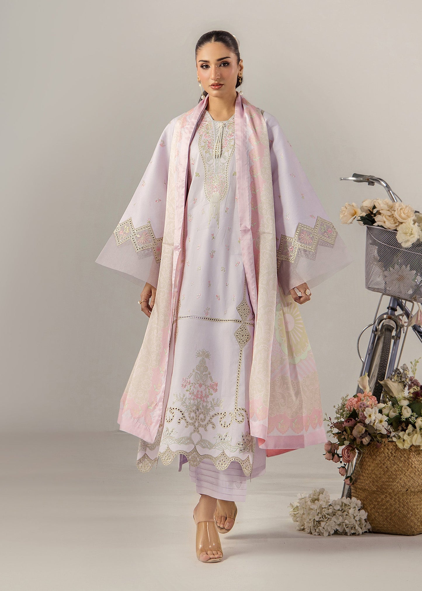 Ready to Wear Purple Lawn Kurta Set Online in Sri Lanka India Australia